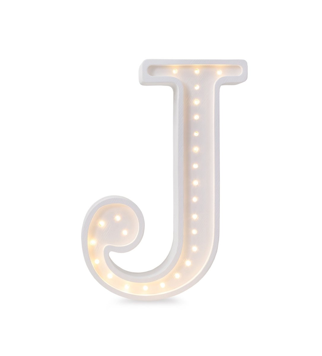 Handmade Wooden Night Light (Letter J) - Tiny Tugz™