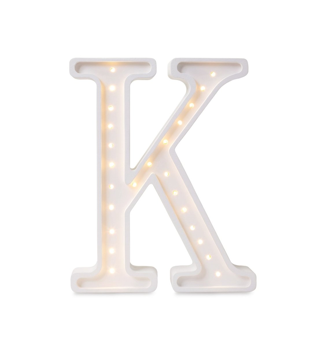 Handmade Wooden Night Light (Letter K) - Tiny Tugz™
