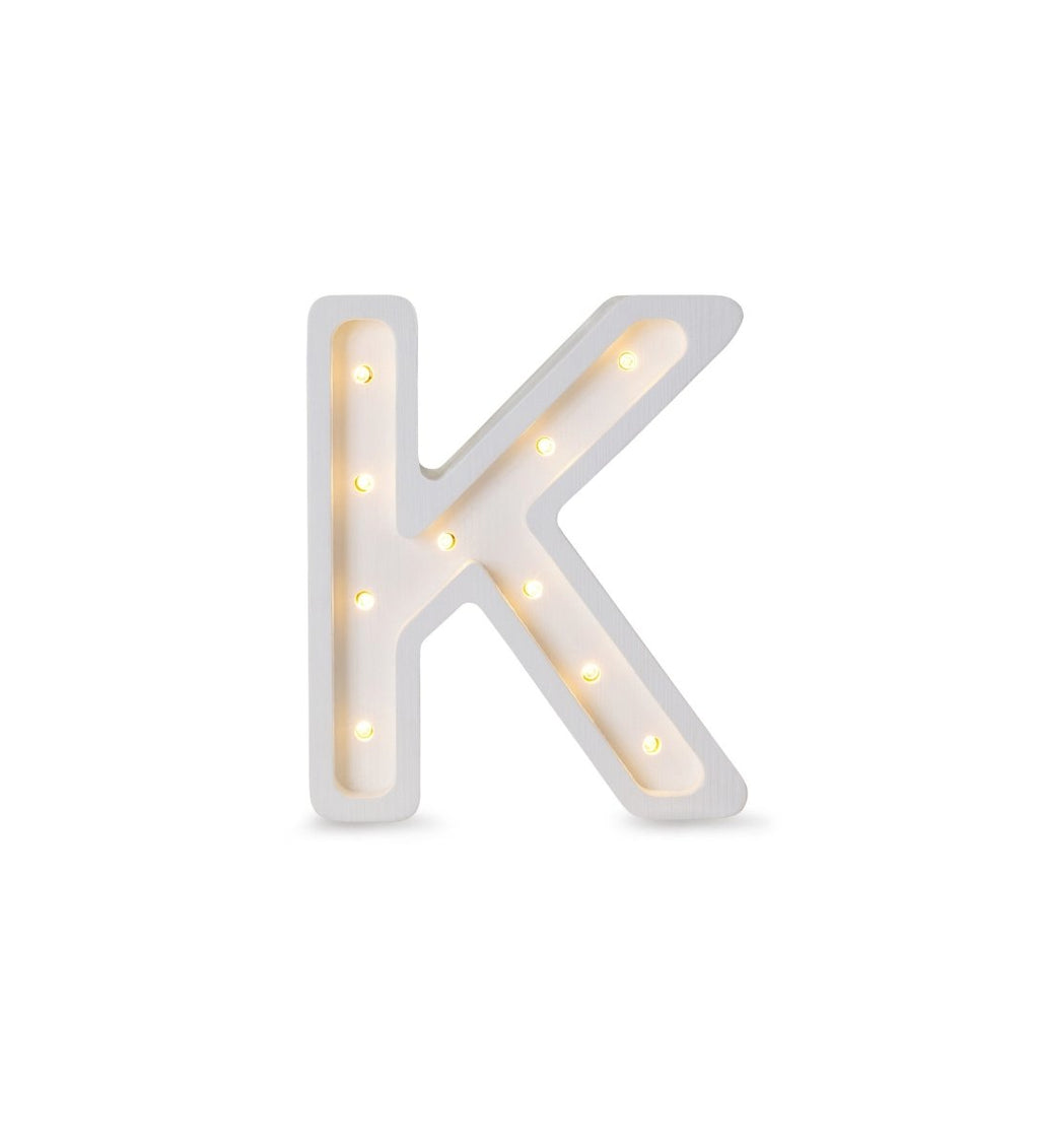 Handmade Wooden Night Light (Letter K) - Tiny Tugz™