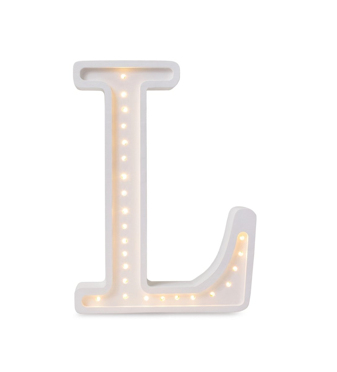 Handmade Wooden Night Light (Letter L) - Tiny Tugz™