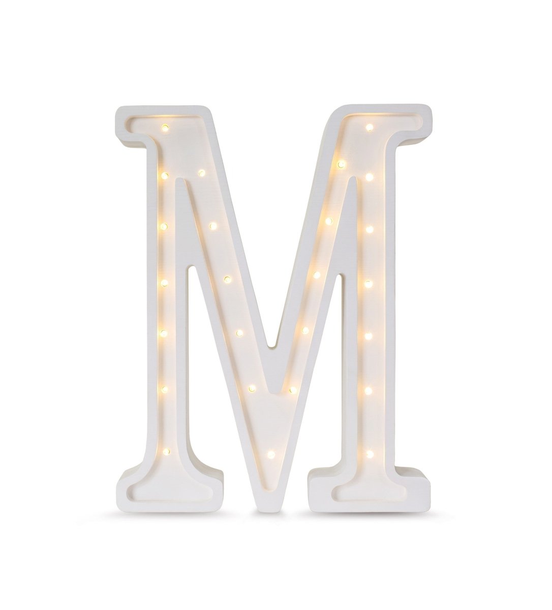 Handmade Wooden Night Light (Letter M) - Tiny Tugz™