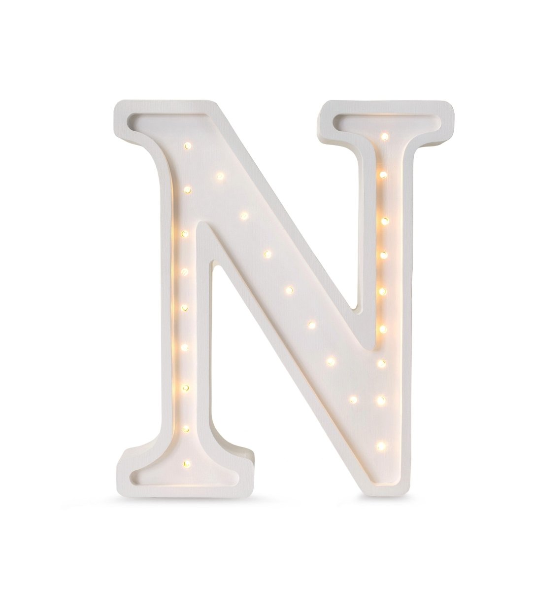 Handmade Wooden Night Light (Letter N) - Tiny Tugz™