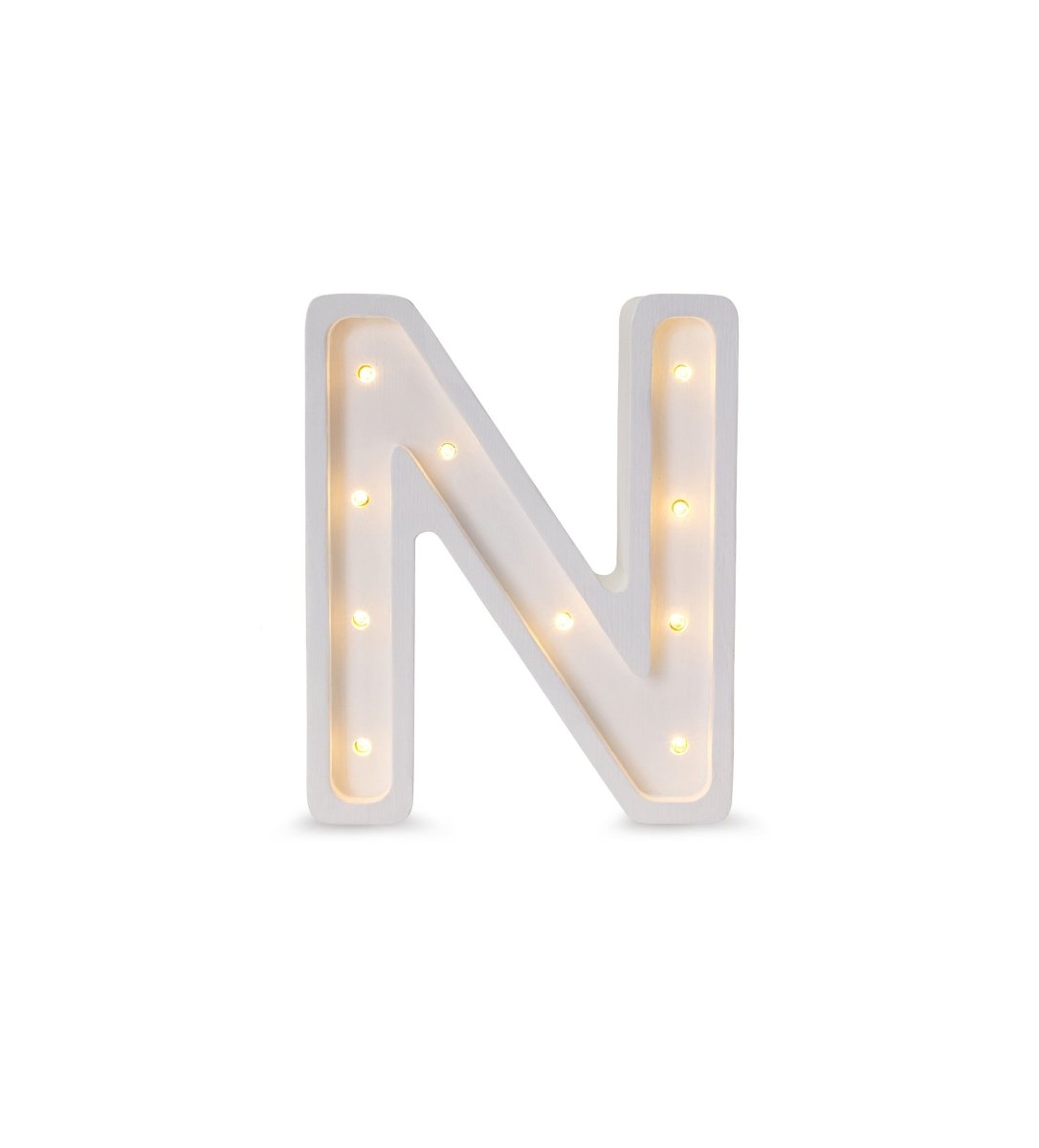 Handmade Wooden Night Light (Letter N) - Tiny Tugz™