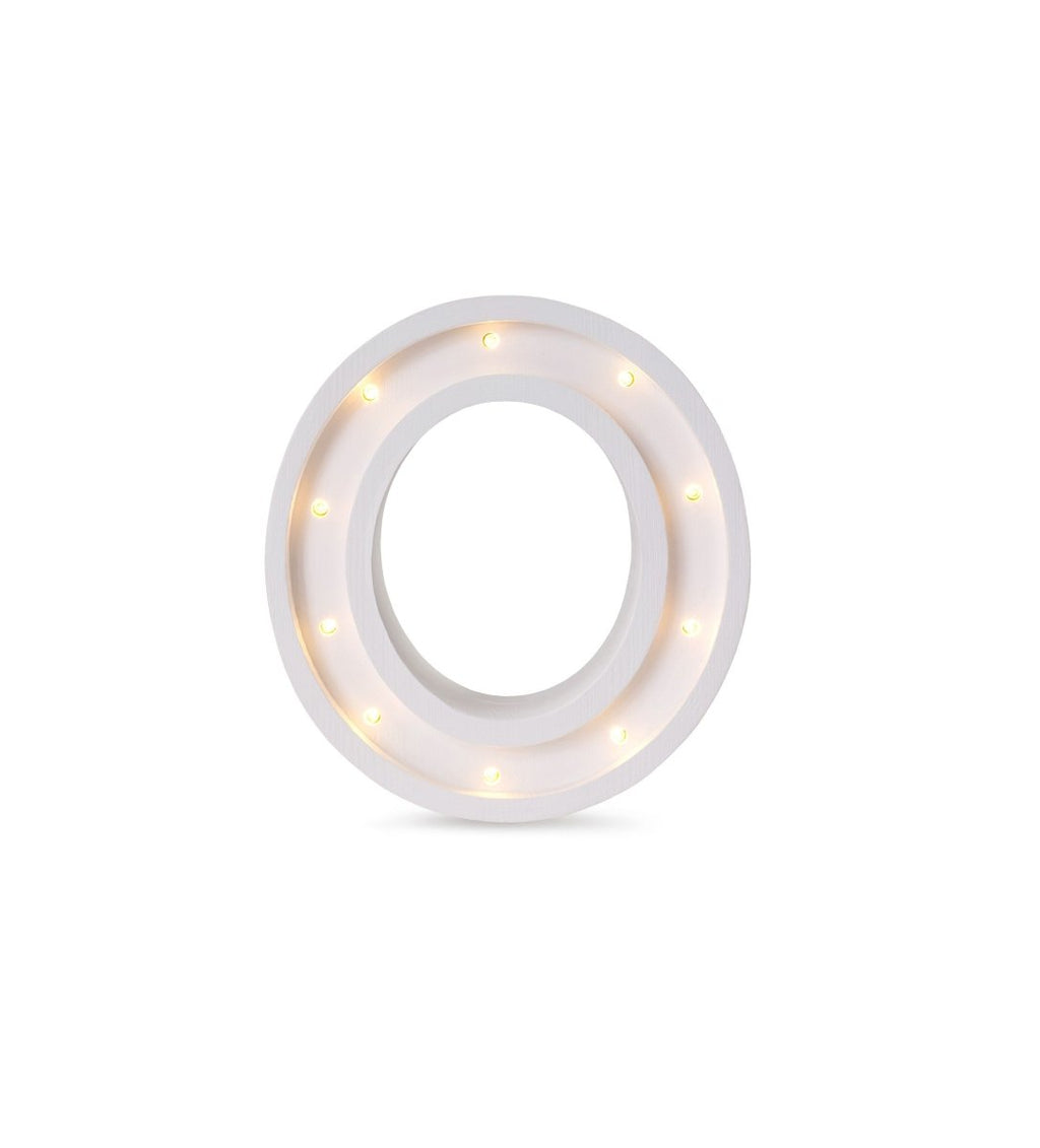 Handmade Wooden Night Light (Letter O) - Tiny Tugz™