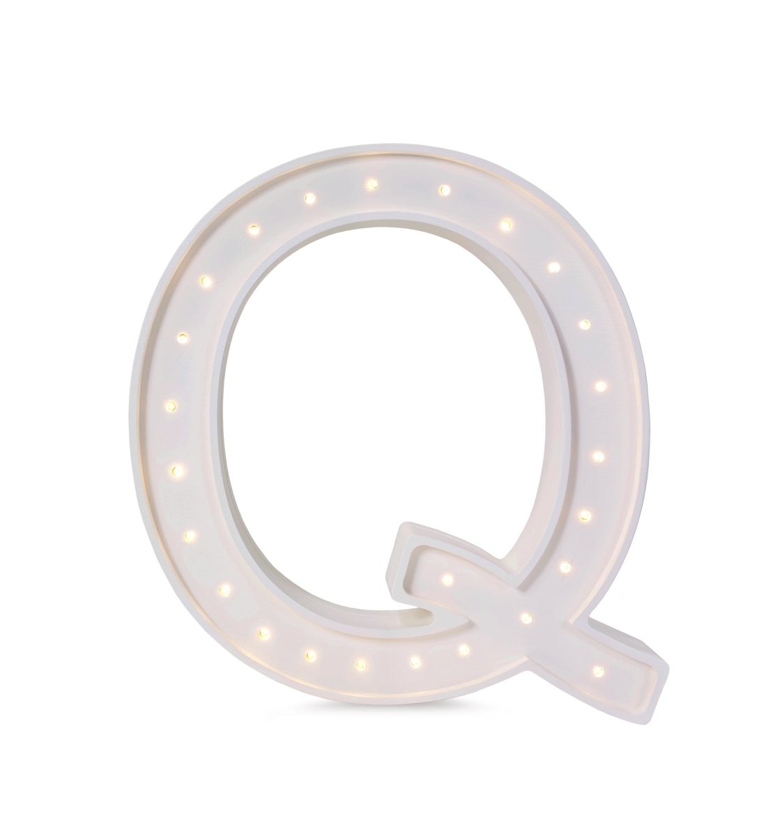 Handmade Wooden Night Light (Letter Q) - Tiny Tugz™