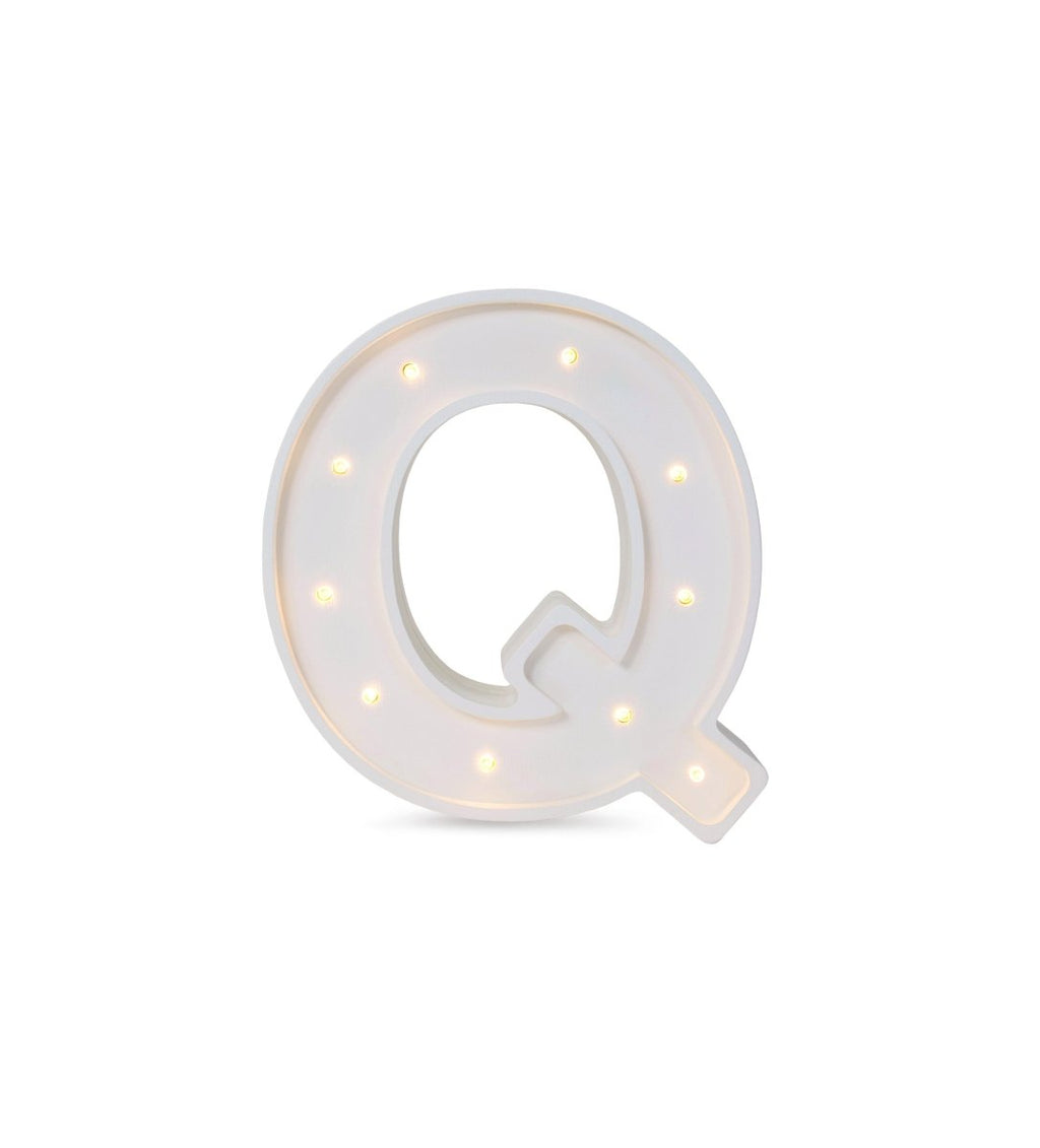 Handmade Wooden Night Light (Letter Q) - Tiny Tugz™