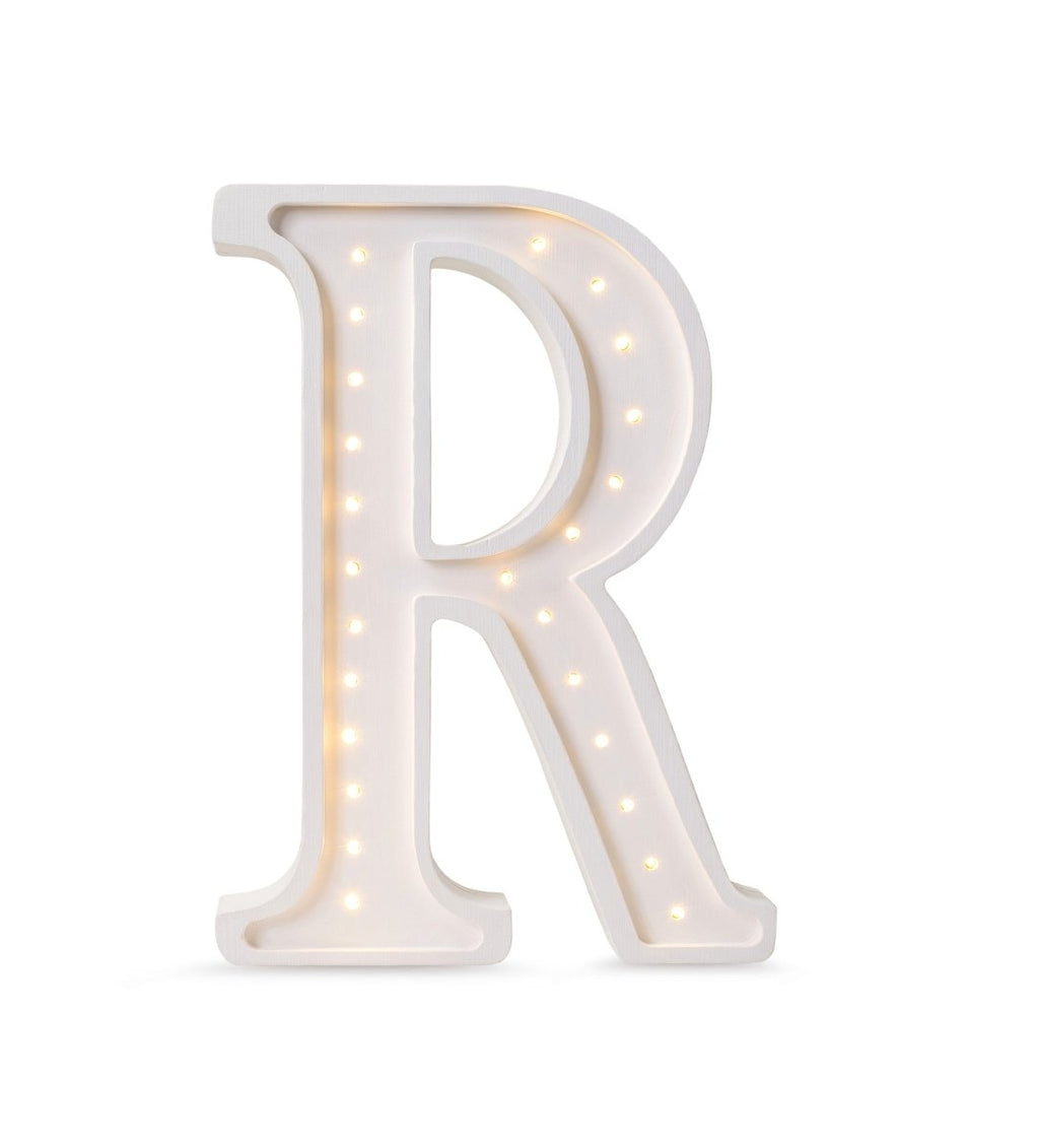 Handmade Wooden Night Light (Letter R) - Tiny Tugz™
