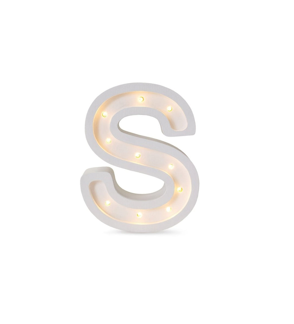 Handmade Wooden Night Light (Letter S) - Tiny Tugz™