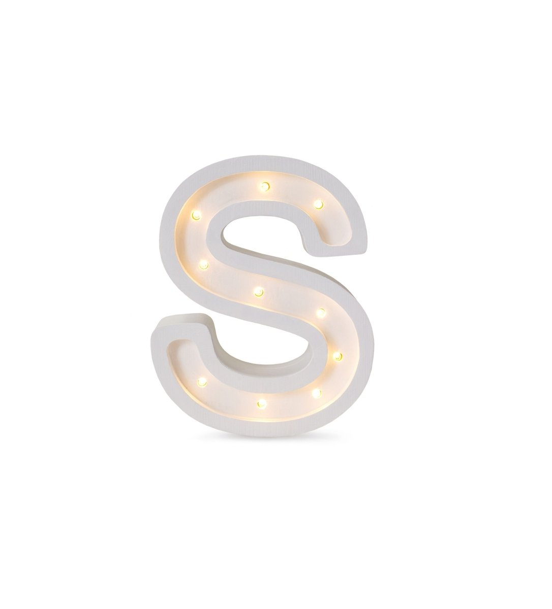 Handmade Wooden Night Light (Letter S) - Tiny Tugz™