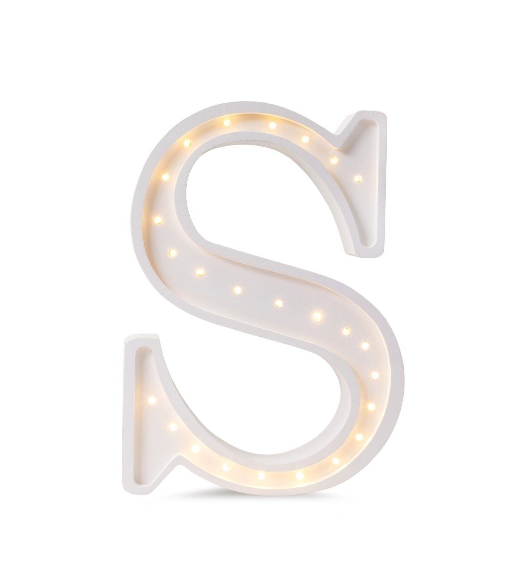Handmade Wooden Night Light (Letter S) - Tiny Tugz™