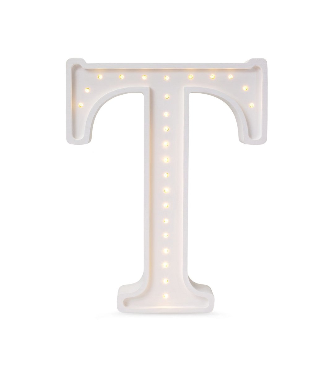 Handmade Wooden Night Light (Letter T) - Tiny Tugz™