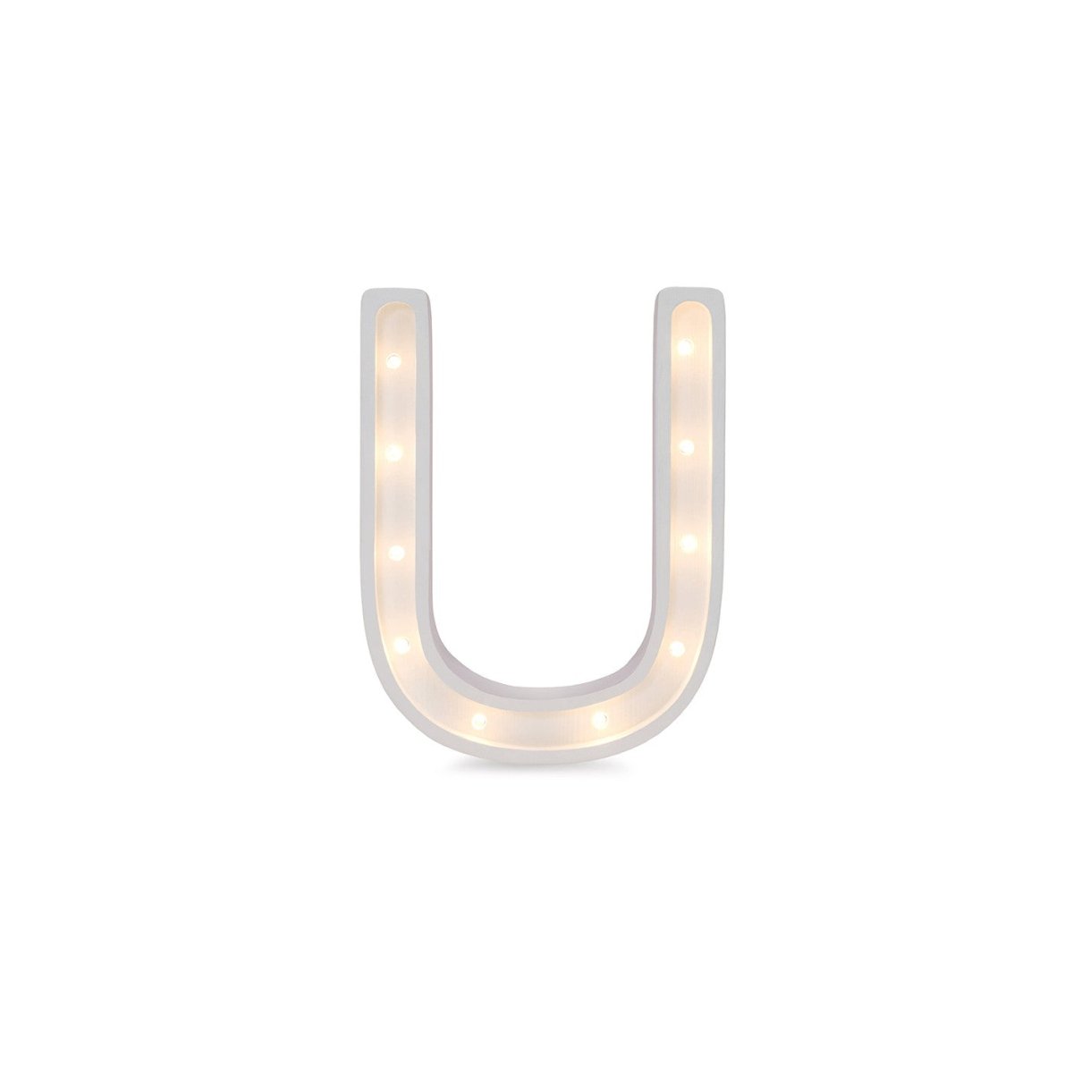 Handmade Wooden Night Light (Letter U) - Tiny Tugz™