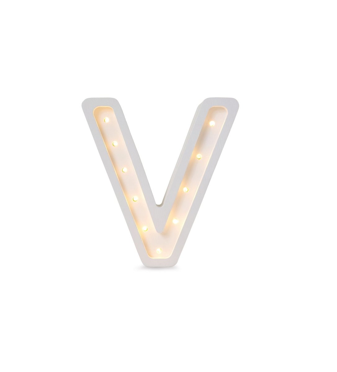 Handmade Wooden Night Light (Letter V) - Tiny Tugz™