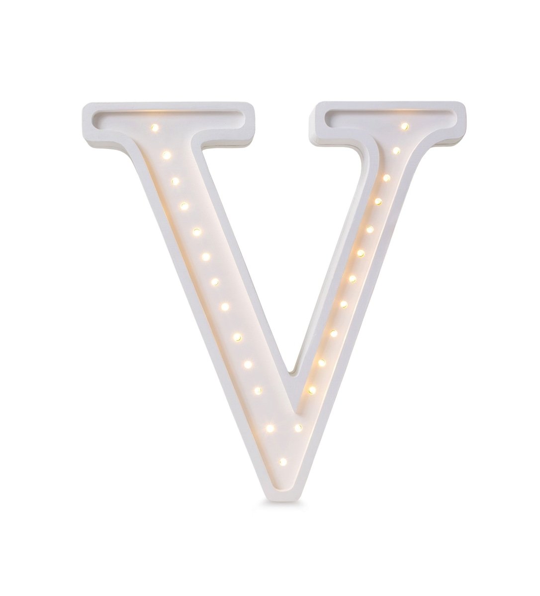 Handmade Wooden Night Light (Letter V) - Tiny Tugz™