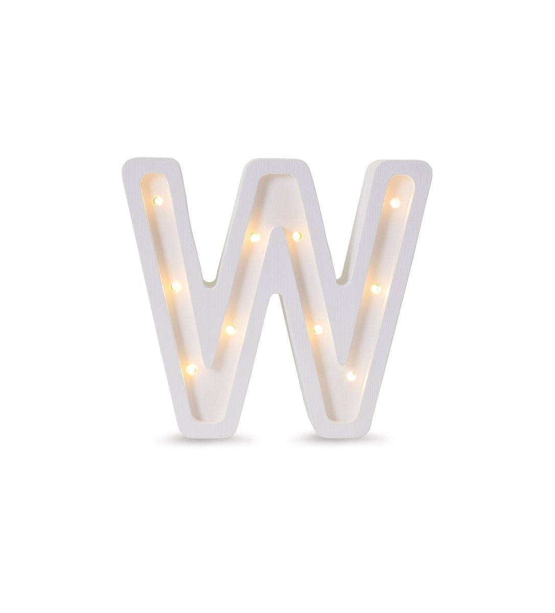 Handmade Wooden Night Light (Letter W) - Tiny Tugz™