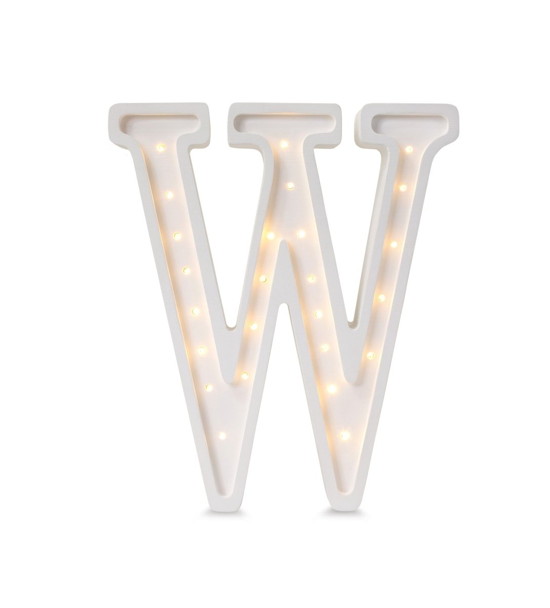 Handmade Wooden Night Light (Letter W) - Tiny Tugz™