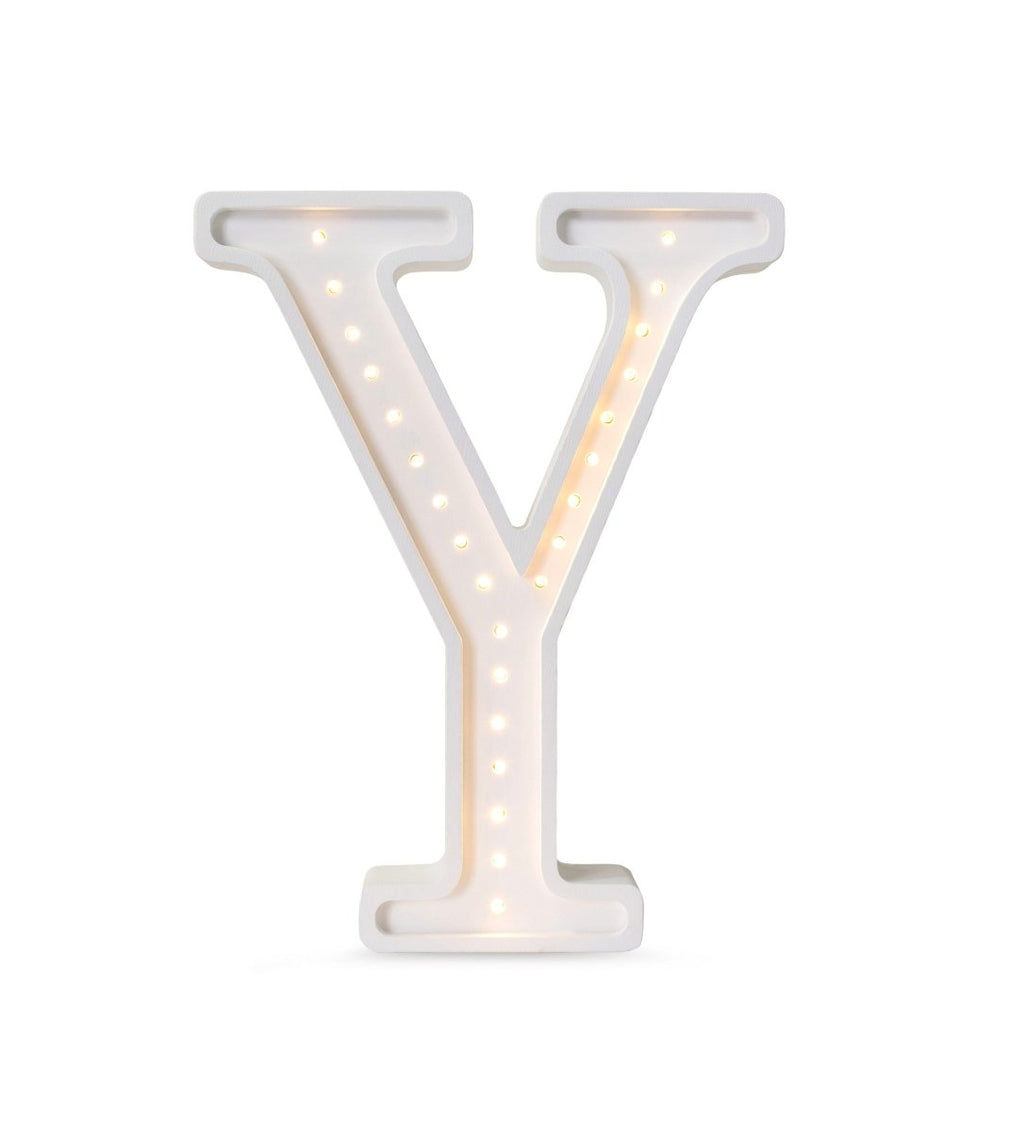 Handmade Wooden Night Light (Letter Y) - Tiny Tugz™