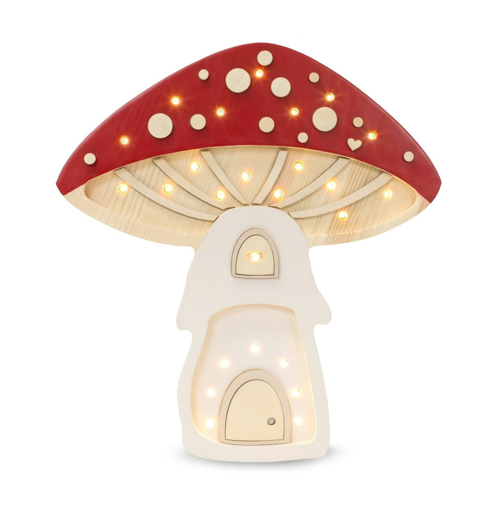 Handmade Wooden Night Light (Mushroom) - Tiny Tugz™