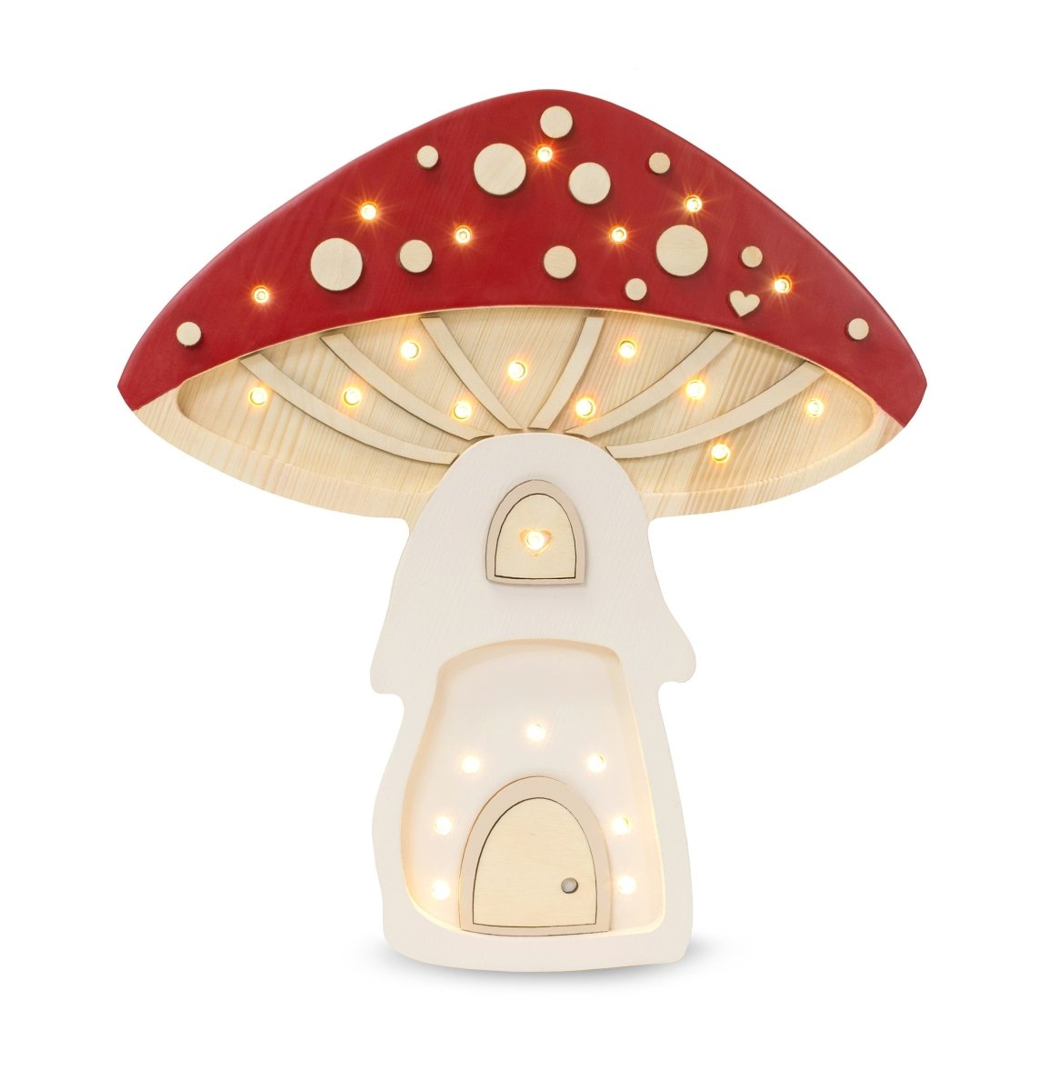 Handmade Wooden Night Light (Mushroom) - Tiny Tugz™