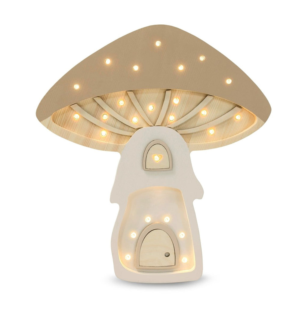 Handmade Wooden Night Light (Mushroom) - Tiny Tugz™