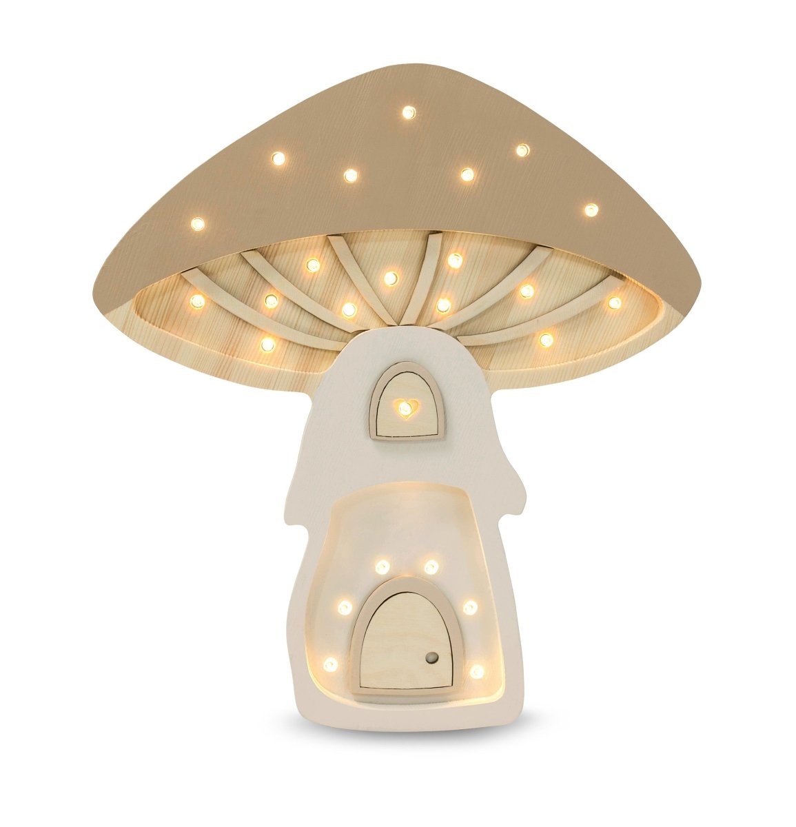 Handmade Wooden Night Light (Mushroom) - Tiny Tugz™