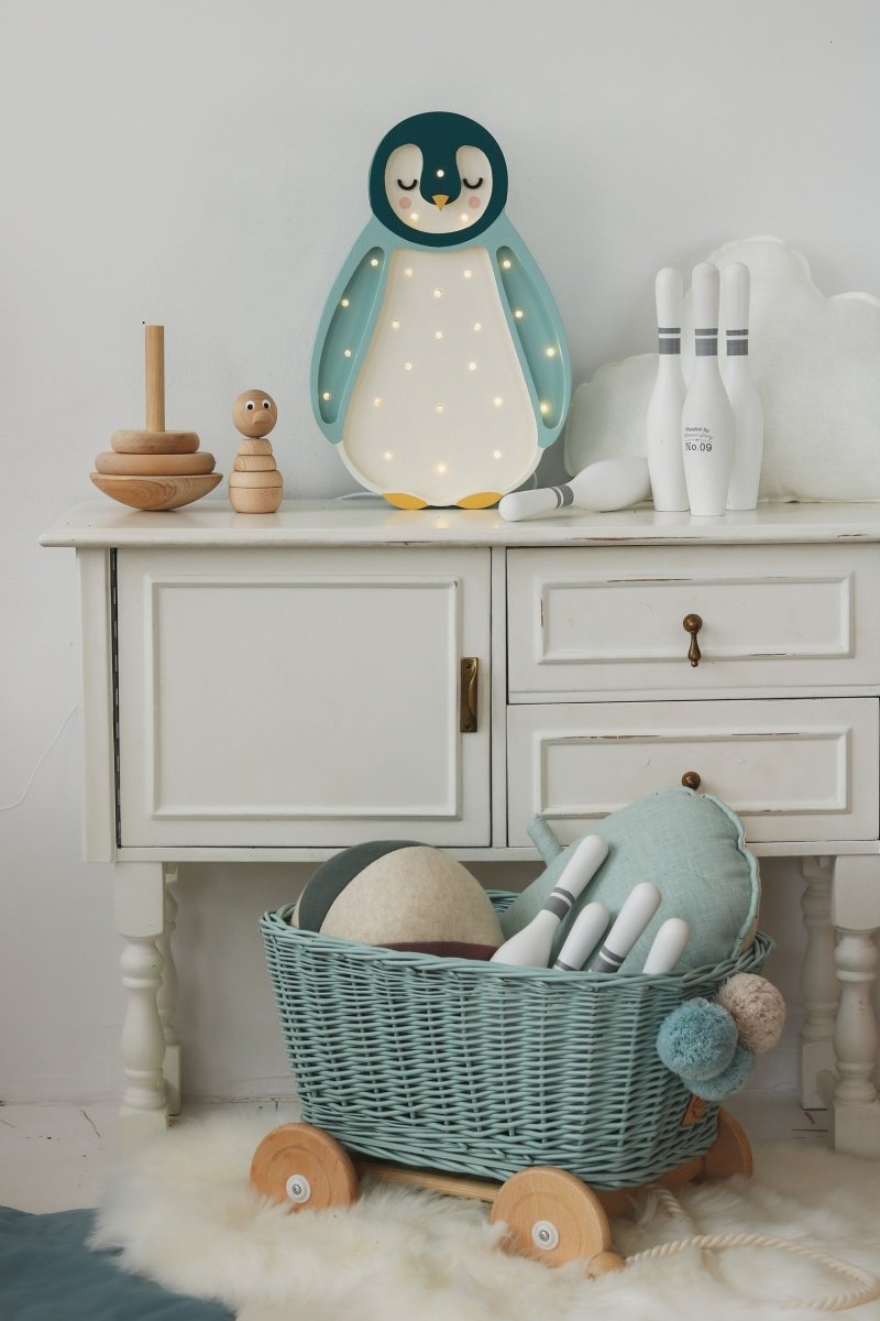 Handmade Wooden Night Light (Penguin) - Tiny Tugz™