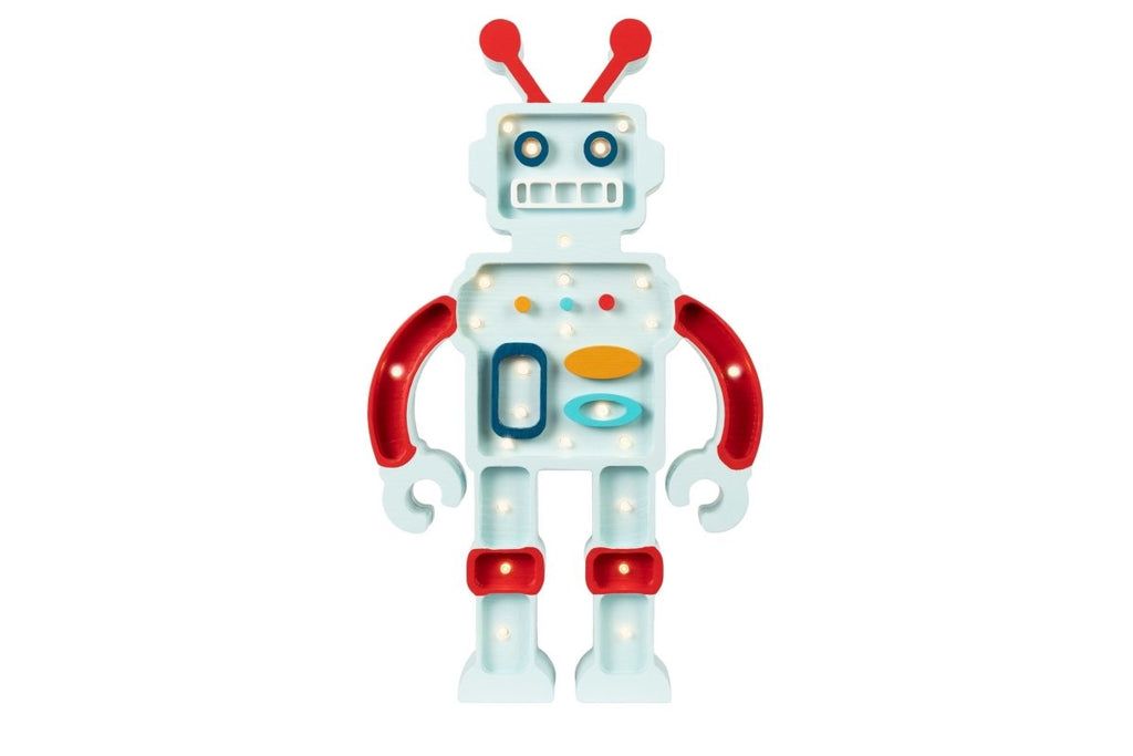 Handmade Wooden Night Light (Robot) - Tiny Tugz™
