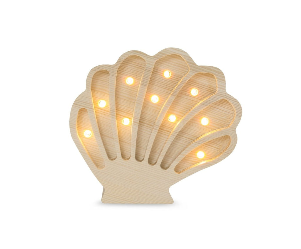 Handmade Wooden Night Light (Seashell) - Tiny Tugz™