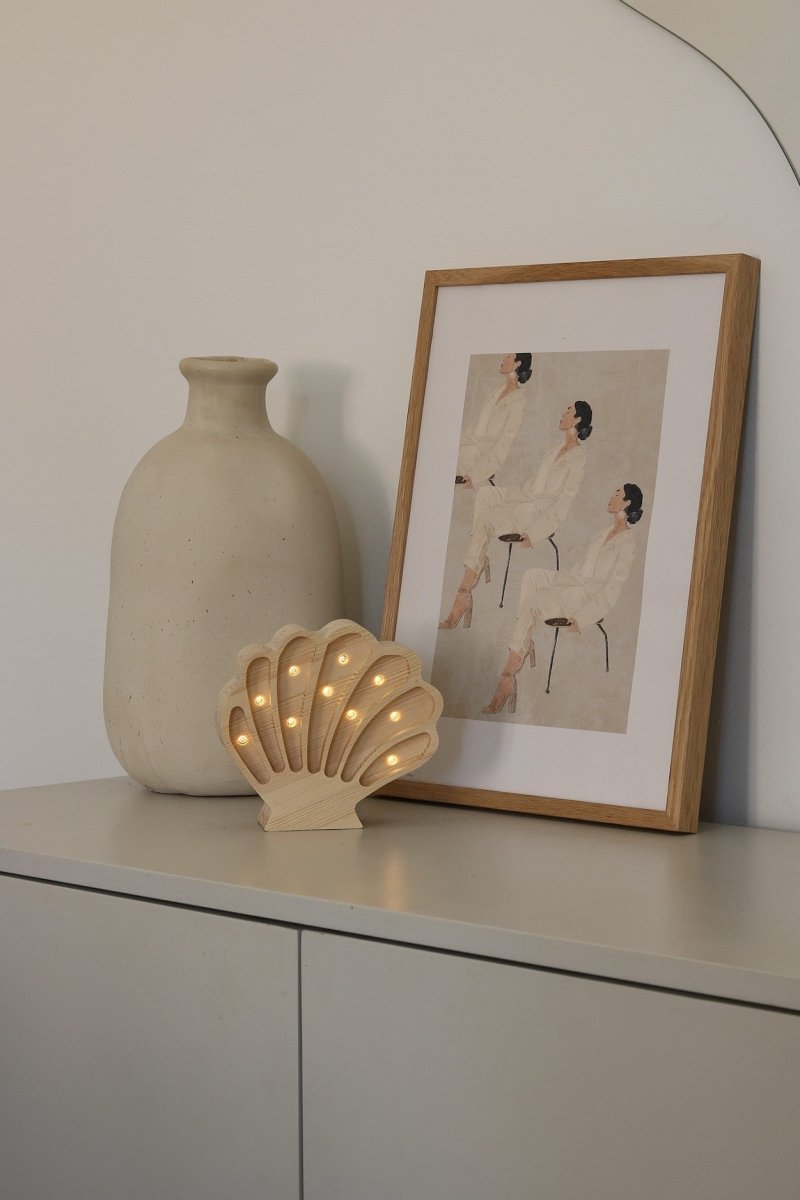 Handmade Wooden Night Light (Seashell) - Tiny Tugz™