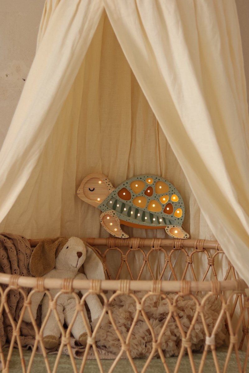 Handmade Wooden Night Light (Turtle) - Tiny Tugz™