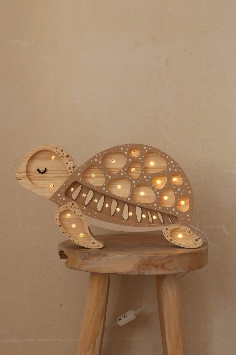 Handmade Wooden Night Light (Turtle) - Tiny Tugz™