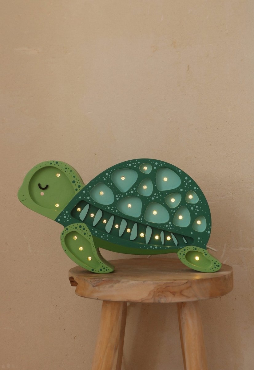Handmade Wooden Night Light (Turtle) - Tiny Tugz™