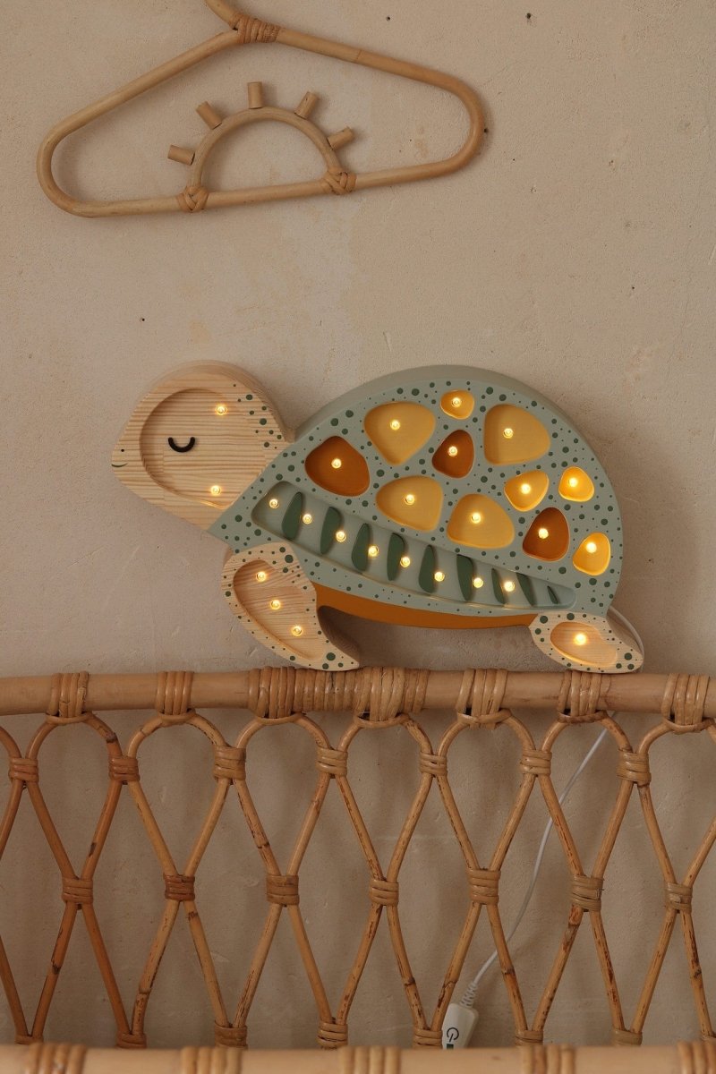 Handmade Wooden Night Light (Turtle) - Tiny Tugz™