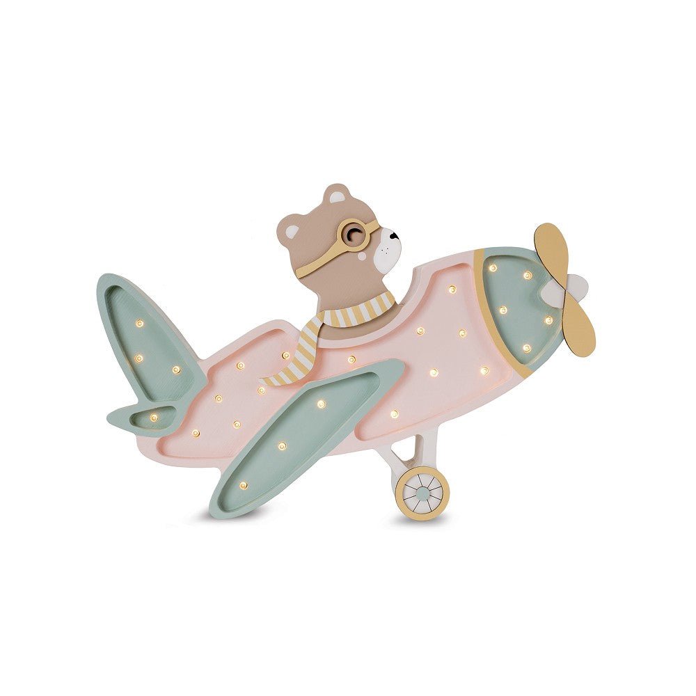 Handmade Wooden Night Light (Vintage Aircraft) - Tiny Tugz™