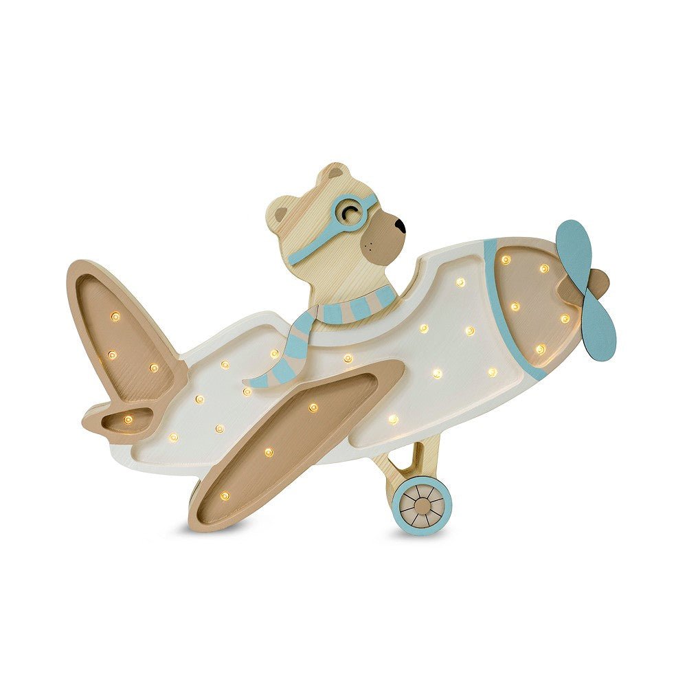 Handmade Wooden Night Light (Vintage Aircraft) - Tiny Tugz™