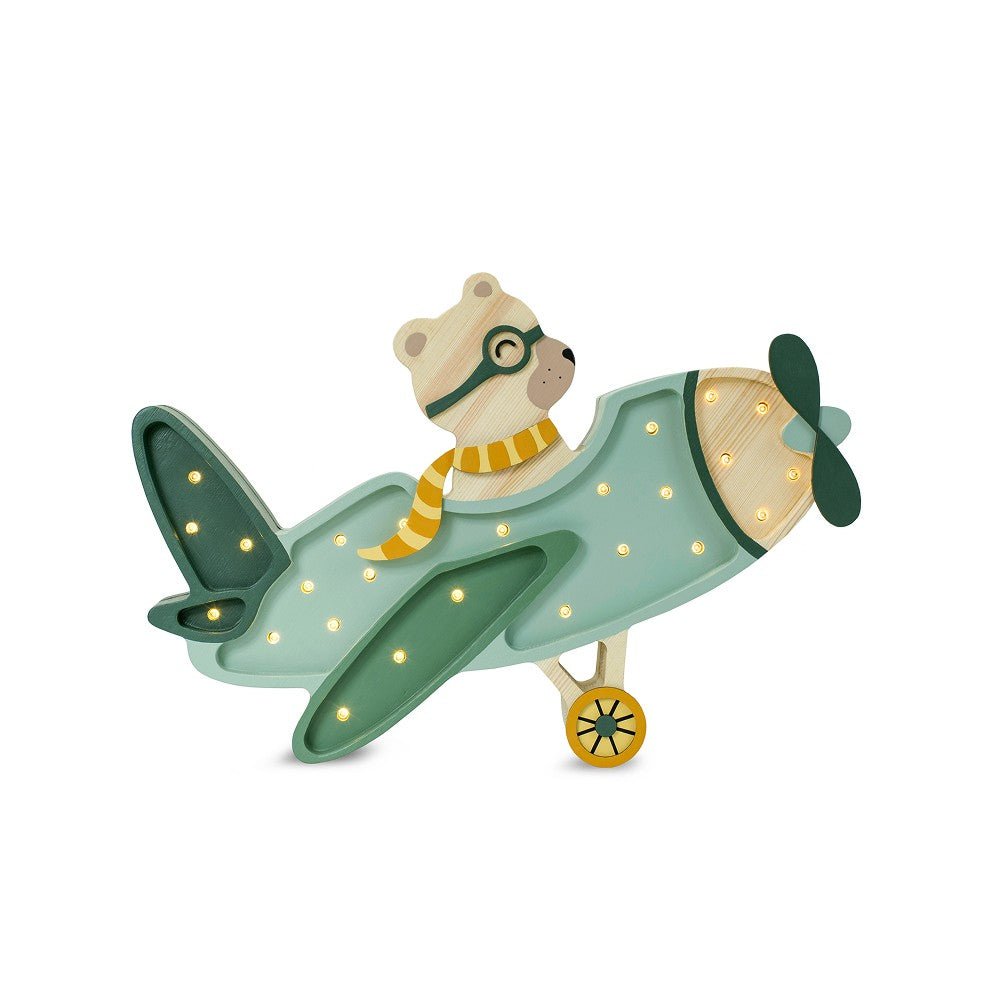 Handmade Wooden Night Light (Vintage Aircraft) - Tiny Tugz™