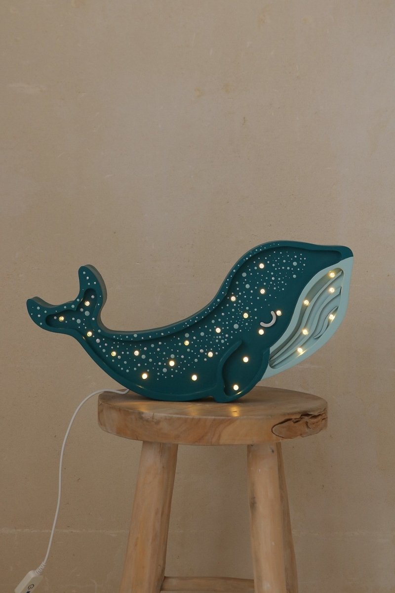 Handmade Wooden Night Light (Whale) - Tiny Tugz™