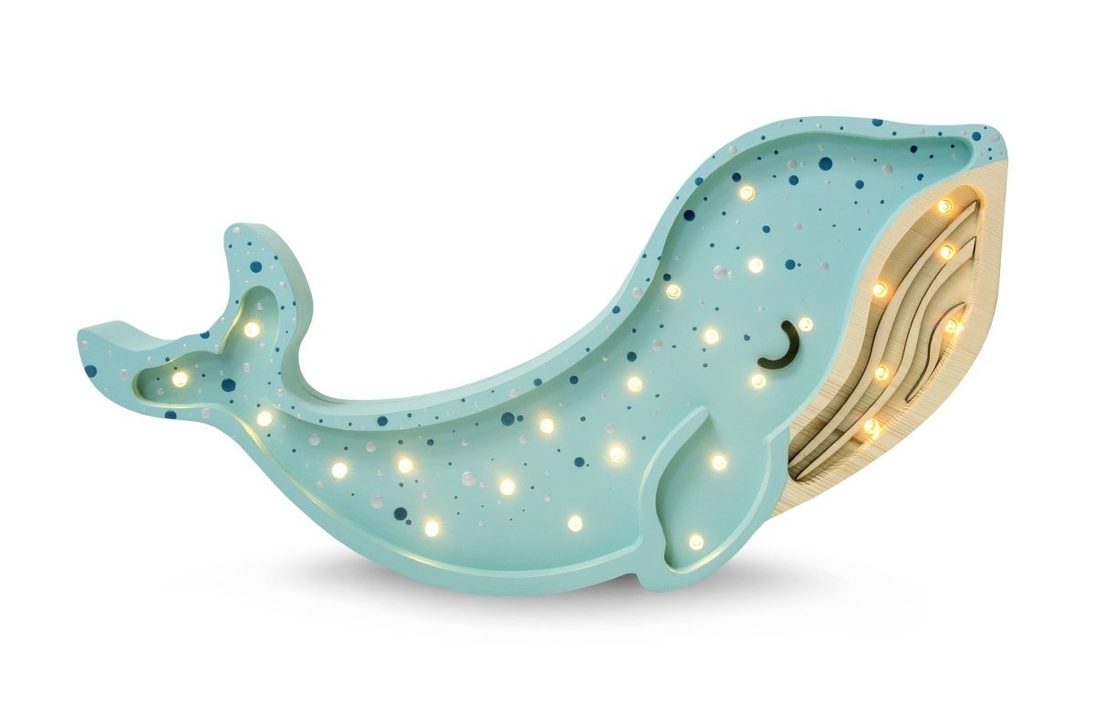Handmade Wooden Night Light (Whale) - Tiny Tugz™