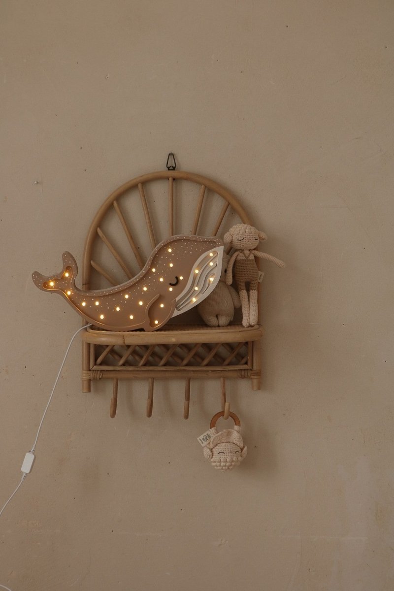 Handmade Wooden Night Light (Whale) - Tiny Tugz™