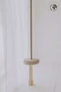 HopOn Swing - Bouclé Pearl White – OEKO-TEX® certified swing, handmade in Estonia