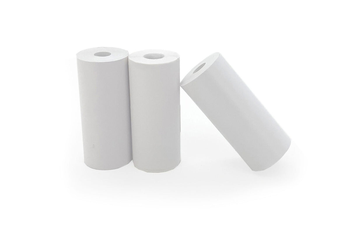 Hoppstar White paper rolls, three rolls shown