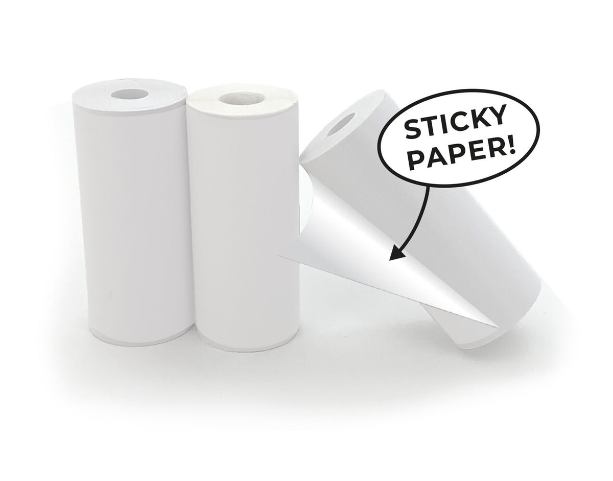 Hoppstar self-adhesive paper rolls, three rolls shown