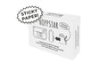 Hoppstar 3x Paper Rolls – White, Self Adhesive, pack front view