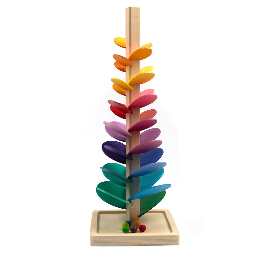 Wooden Toy - Marble Run Tree, Small - Montessori Open-Ended Toy