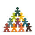 Wooden Toy - Stacking Figures / Acrobats - Montessori Open-Ended Toy