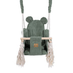 Indoor Baby Swing, Teddy - Olive Green