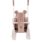 Indoor Baby Swing, Teddy - Pink Powder