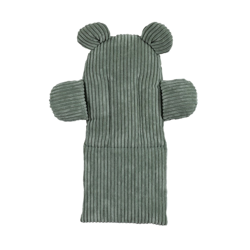 Indoor Baby Swing with Ribbed Corduroy Bear Backrest (Olive Green) - Tiny Tugz™