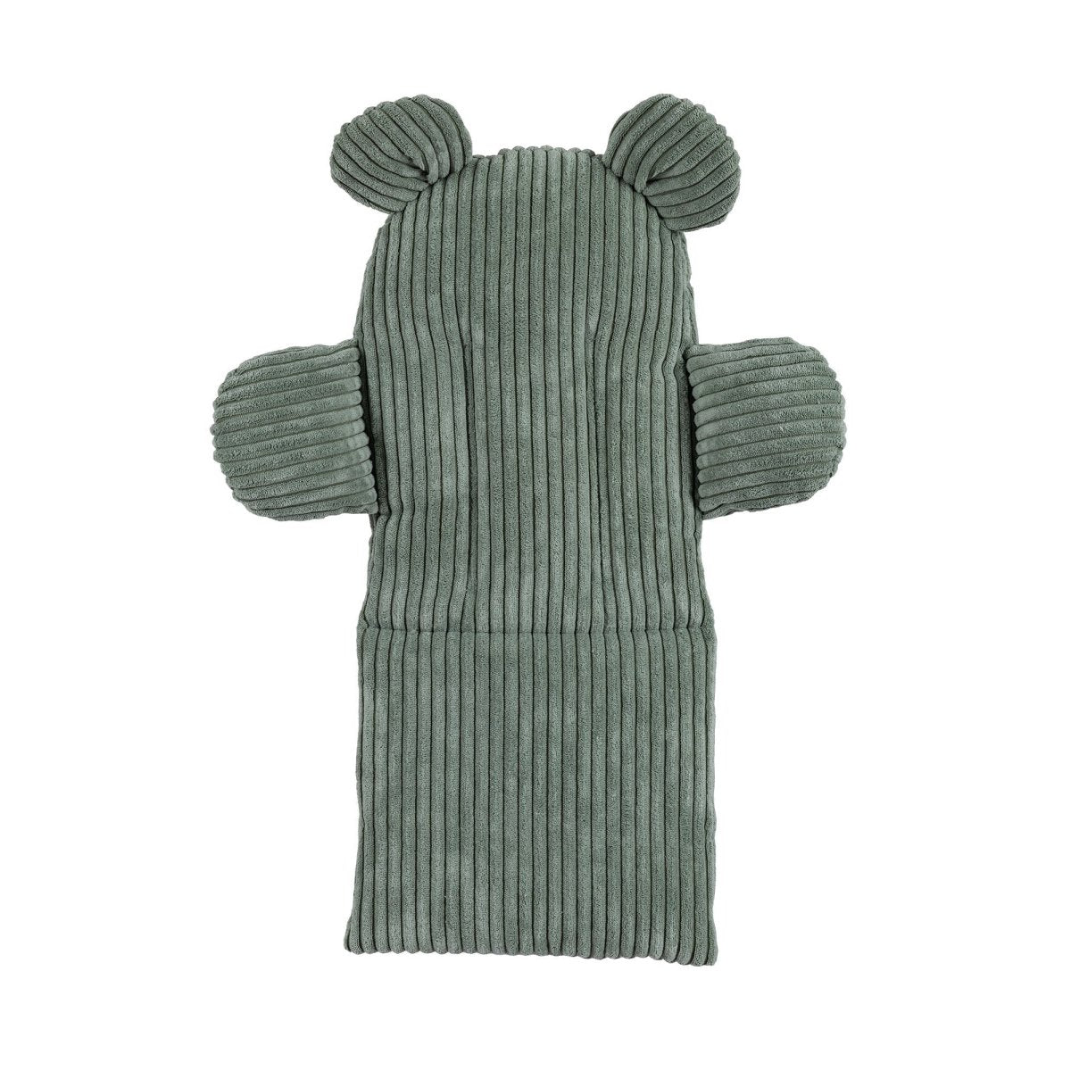 Indoor Baby Swing with Ribbed Corduroy Bear Backrest (Olive Green) - Tiny Tugz™
