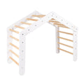 Indoor Large Wooden Montessori Climbing Ladder for Kids – Foldable Birch Plywood Frame (White) - Tiny Tugz™